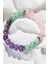 Sertifikalı Doğal Taş Özgüven Bilekliği 8 mm (Ametist - Amazonit - Pembe Kuvars) 3
