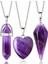 Sertifikalı Ametist Kuvars 3 Lü Kolye Seti 1
