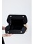 Kadın Siyah Çerçeveli Balık Sırtı Jüt Clutch El Çantası 7