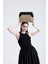 Kadın Siyah Çerçeveli Balık Sırtı Jüt Clutch El Çantası 8