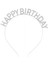 gümüş kristal taşlı happy birthday doğum günü tacı ıthal ürün 17x16 cm 1