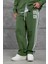 Yeşil 0909 Baskılı Oversize Eşofman Takımı 3