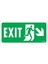 Exit Sağ Aşağı Uyarı Levhası 17,5X25 KOD:957 1