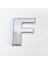 F Harfi 3,75 cm Krom Yapışkanlı 1