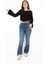 6552 (N-2034) Ispanyol Kol Bubble Raşel Crop Bluz 10