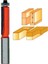 14413 Iki Ağız Rulmanlı Freze Bıçağı 6X10X50 mm 1