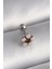 Bfs 316L Çelik Gümüş Renk Zirkon Taşlı Çiçek Tragus Piercing 1