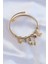 Bfs 316L Çelik Gold Renk Zirkon Taşlı Minimal Kalp Detay Kelebek Charm Bileklik 1