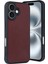 Bfs iPhone 16 Kılıf Aras Deri Kapak - Bordo 1