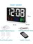 Dijital Duvar Saati Renkli Hd LED Ekran 25X16 cm Tarih Gün Sıcaklık Alarm USB Dekoratif Uzaktan Kumandalı 3