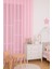 Pembe Tül Perde, Kız Çocuk Odası, Sık Pile, Düz, Sade, Tül Perde, Kornişli, Pembe 2