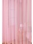 Pembe Tül Perde, Kız Çocuk Odası, Sık Pile, Düz, Sade, Tül Perde, Kornişli, Pembe 4