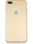 ESLIFETECH26AKSESUAR Iphone 7 Plus/ Iphone 8 Plus Uyumlu Rubber Silikon Arka Koruma Kılıf-Gold/altın Rengi 2