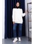 Krem Kanguru Cepli Modal Sweatshirt 2