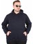 Mocgrande Büyük Beden Erkek Basic Sweat Kapüşonlu 11700-LACIVERT 7