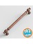 Mobilya Mutfak Dolabı Dolap Kulpu Kulbu Kulpları Eskitme Antik Bakır Düz Metal 192 mm 19.2 cm 1