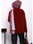 Bordo Ön Bağlamalı Angora Yumoş Hırka 4