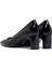 Kadın Siyah Kalın Topuklu Deri Ayakkabı 25AFD130716 6