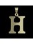 14 Ayar Altın Kolye Ucu Harf H GM9698 0.5 gr 4