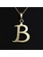 14 Ayar Altın Kolye Ucu Harf B GM9448 0.5 gr 4