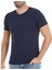 Erkek 3'lü Lacivert Bisiklet Yaka Kısa Kollu Modal Atlet T-Shirt 1