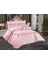 Tuba Çift Kişilik Kapitoneli Yatak Örtüsü Pudra 1