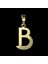 8 Ayar Altın Kolye Ucu Harf B GM9465 1 gr 4