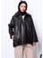 Siyah Kemerli Deri Ceket 3
