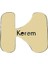 8 Ayar Altın Kolye Ucu Kerem GM9561 1 gr 1