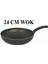 Teflon Wok Tava - 24 cm Cam Kapaklı 3