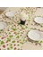 Çilek Desenli Masa Runner 40X145 cm ve Amerikan Servis Seti (6 Kişilik) 1