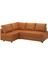 Bazalı Yataklı Köşe Kanepe, Faringe Kahverengi-Turuncu, 5 Minderli 1