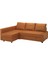Bazalı Yataklı Köşe Kanepe, Faringe Kahverengi-Turuncu, 3 Minderli 1