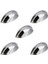 Çanak Kulp 5 Adet 64 mm Krom Gümüş Metal Mobilya Çekmece Dolap Kapak Kulpu Modern Mutfak Kulpları 3