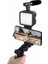 Zengezur Telefon Tutucu Mini Mikrofonlu Tripod Vlog Çekim Video 3