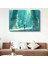 Antik Tapınak - Turkuaz Işıklı Sütunlar Anime Kanvas Tablo 1