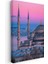 Sultanahmet Camii - Pembe Gökyüzü Kanvas Tablo 3