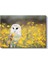 Peçeli Baykuş - Sarı Çiçekler Arasında Zarif Duruş Kanvas Tablo 2