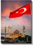 Sultanahmet Camii - Türk Bayrağı Eşliğinde Kanvas Tablo 2