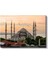 Sultanahmet Camii - Gün Batımında Martılar Kanvas Tablo 2