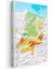 Sakarya - Fiziki Haritası Kanvas Tablo 3