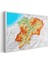 Aksaray - Fiziki Haritası Kanvas Tablo 3