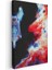 Kozmik Enerji - Kırmızı ve Mavi Soyut Sanat Kanvas Tablo 3