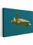Deniz Kaplumbağası - Turkuaz Suda Özgür Yüzüş Kanvas Tablo 3
