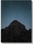 Yıldızlı Zirve - Gece Gökyüzü Altında Heybetli Kaya Formasyonu Kanvas Tablo 2