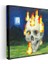 Minecraft - Skull On Fire Piksel Kanvas Tablo 3