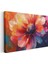 Renkli Şakayık - Canlı Tonlarda Yağlı Boya Çiçek Portresi Kanvas Tablo 3