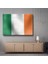 Irlanda Bayrağı - Dalgalı Görünüm Kanvas Tablo 1