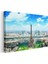 Paris Manzarası - Eyfel Kulesi Panoraması Kanvas Tablo 3