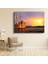Ortaköy Camii - Günbatımı Silüeti Kanvas Tablo 1
